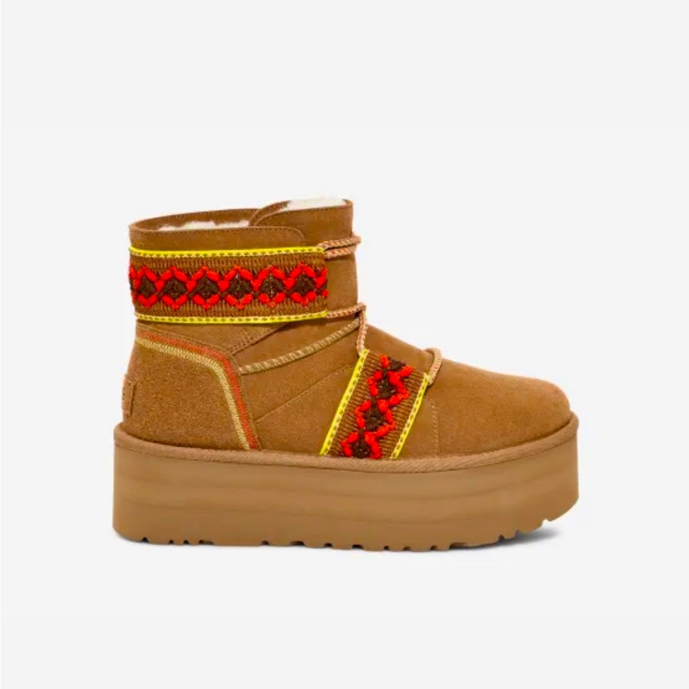 NEW UGG - Classic Mini II Braid Platform - Picture 8 of 16